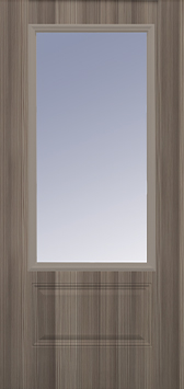 22x48 Weathered Gray Steel Door