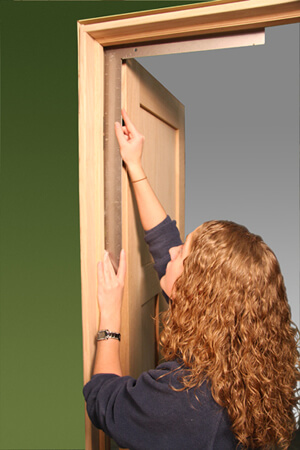 Check door frame for square corners