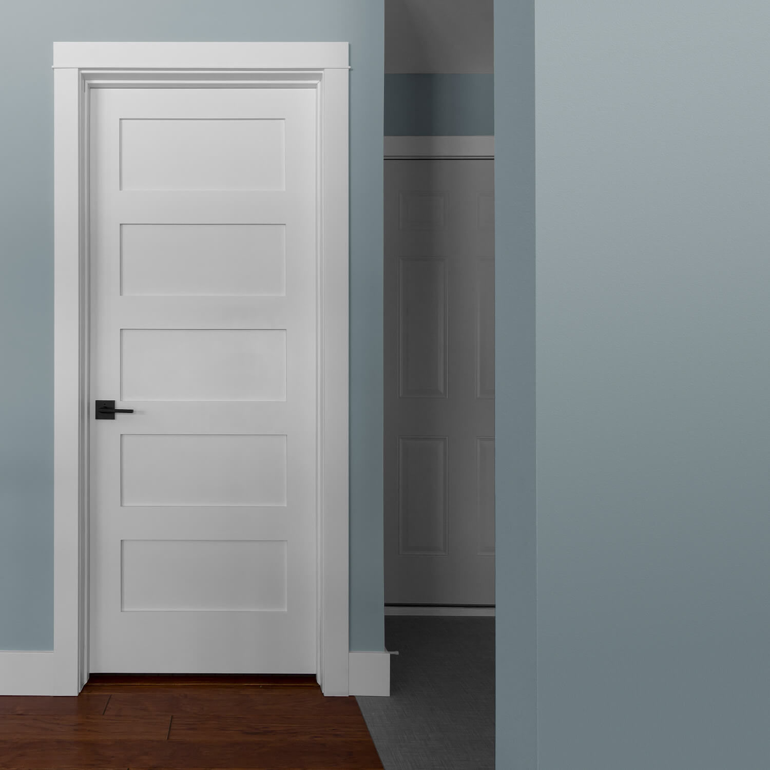 5-Panel Equal Flat Prefinished Brite White