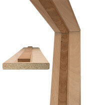 Unfinished Engineered Wood Core Frame with Stop
