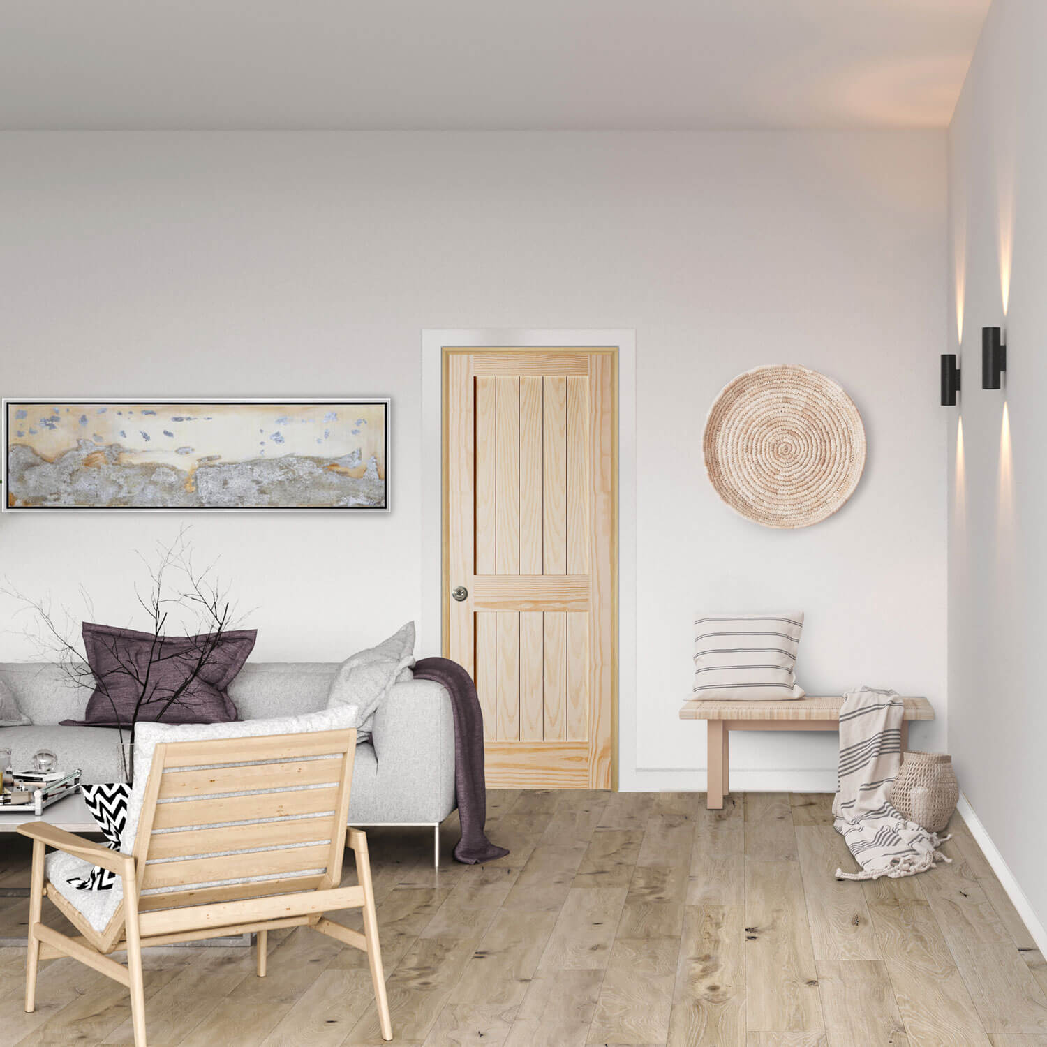 Pine 2-Panel Plank