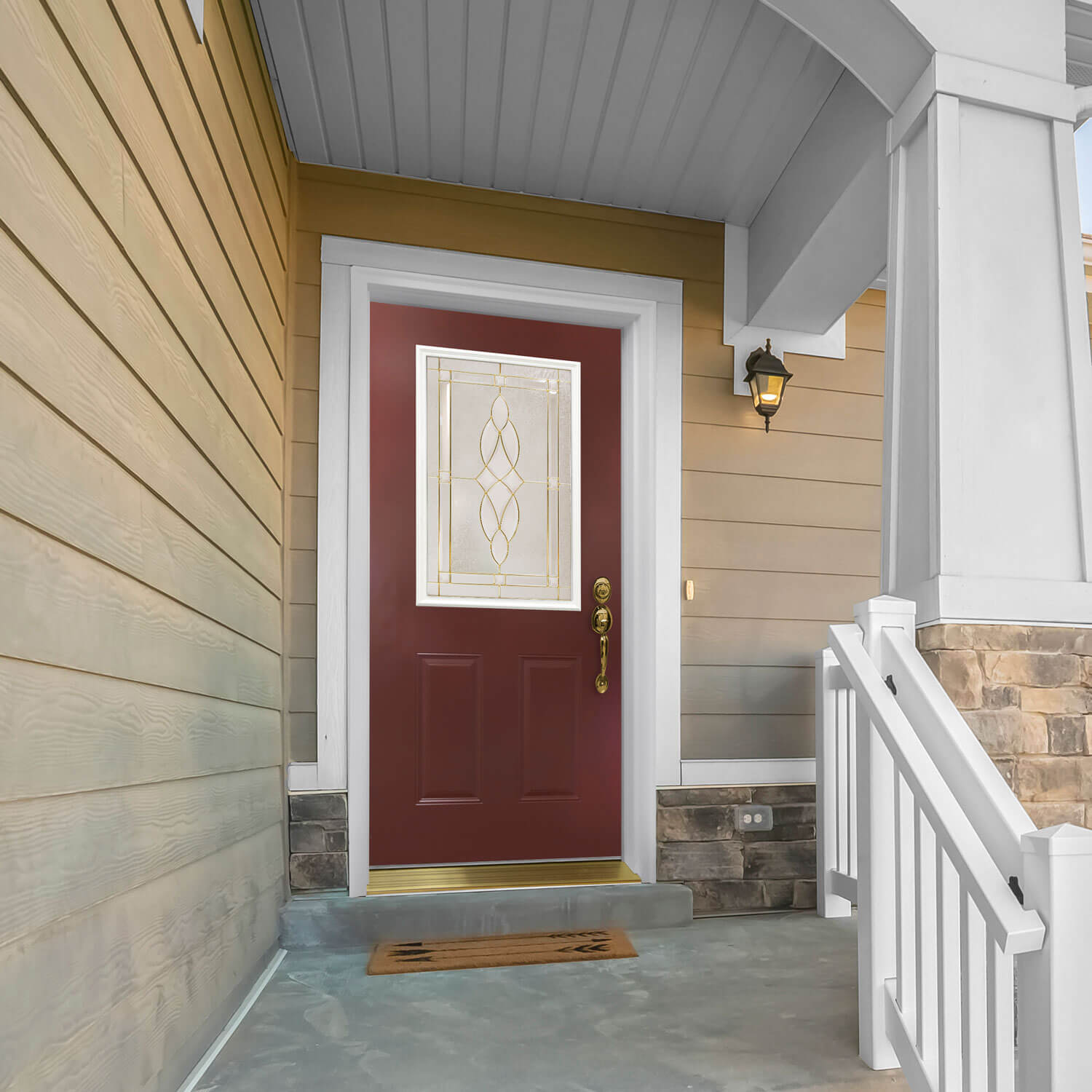 Brass Renaissance in Prefinished Colonial Red Steel