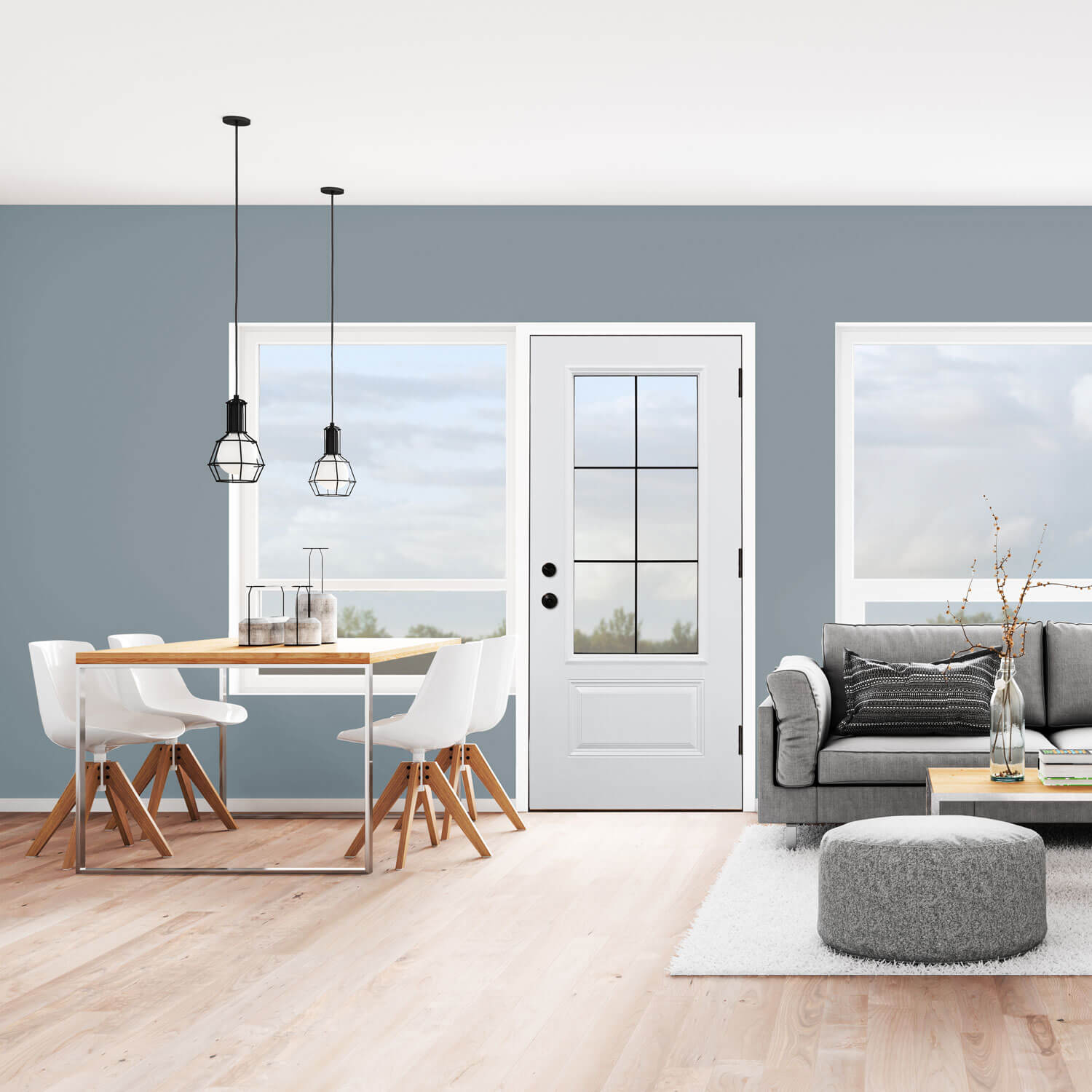 Arcadian in Prefinished White Steel
