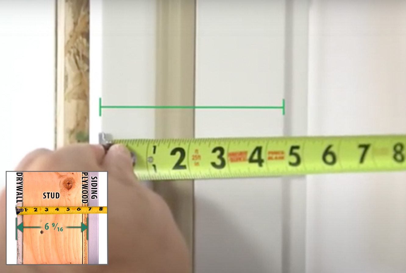 How to size and rough frame a door opening. 